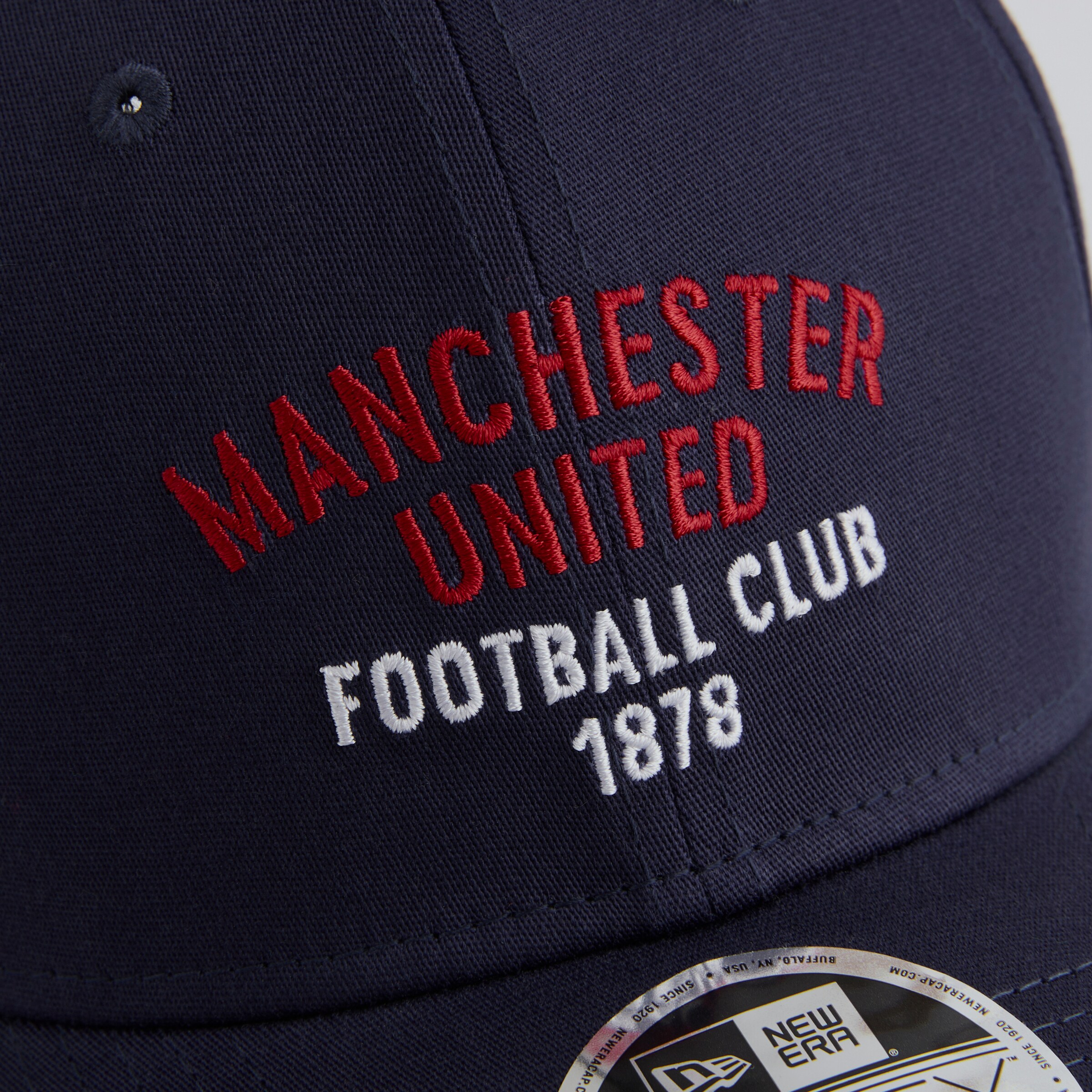 Manchester United x New Era Wordmark 9Forty Cap Navy Navy blue Detail [5-5]