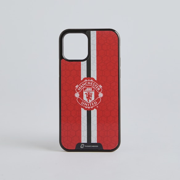 Manchester United Barstripe Crest Phone Case Red Rot