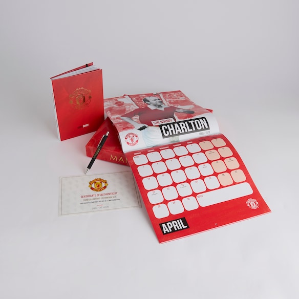 Manchester United 2025 Calendar & Diary Musical Gift Box Red Red