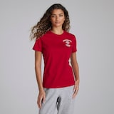 Manchester United Womens Varsity T-Shirt Red