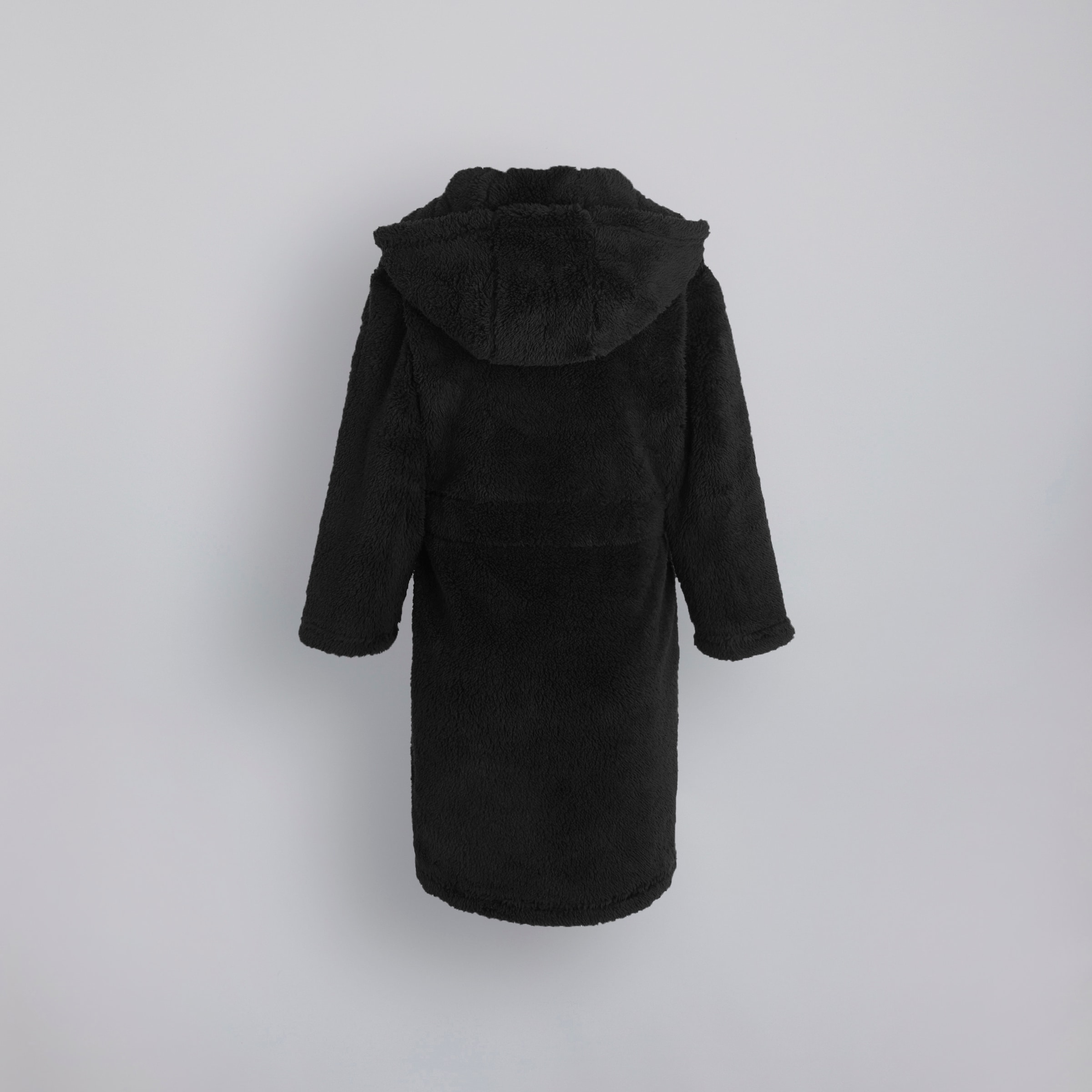 Manchester United Boys Sherpa Dressing Gown Black Black Detail [2-2]