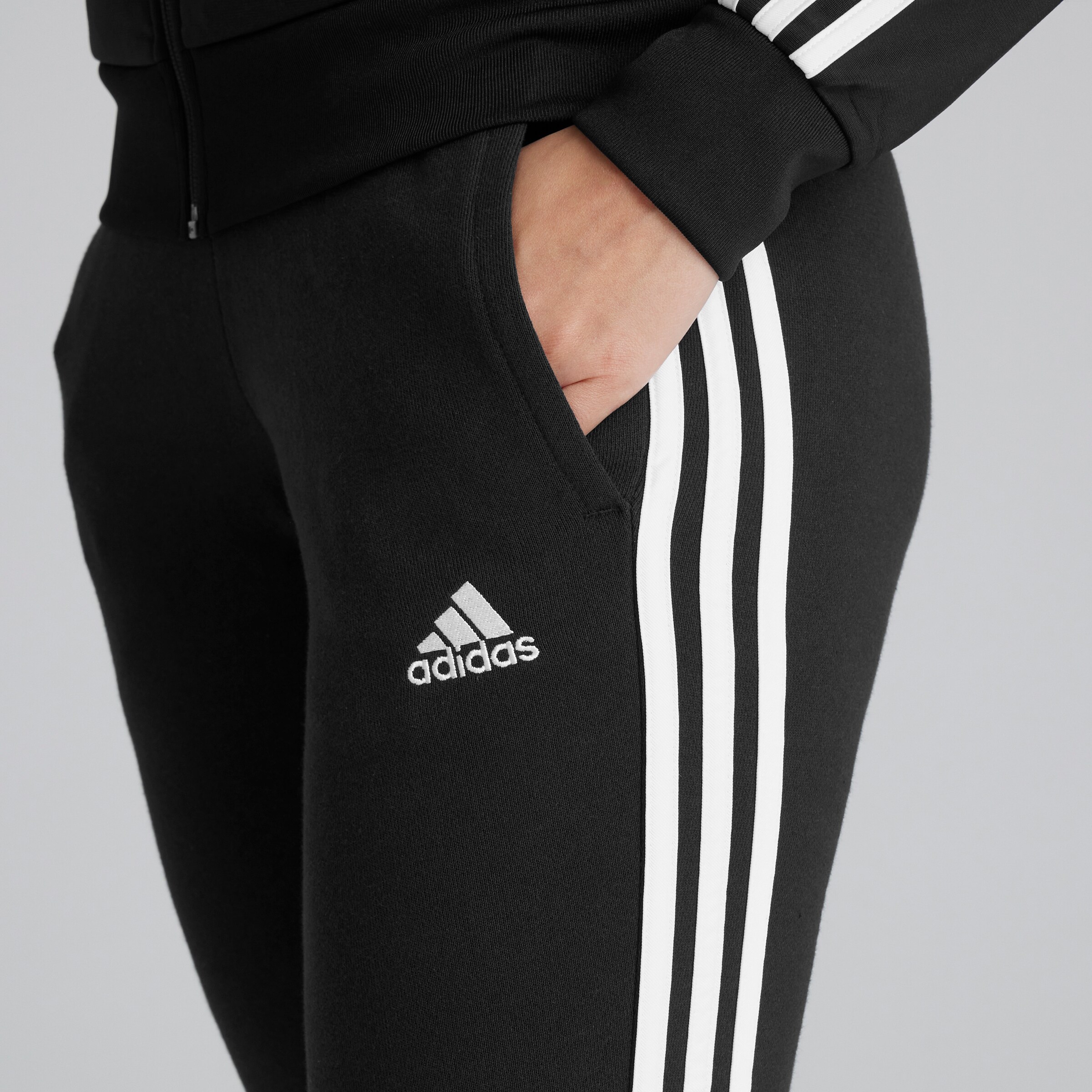 adidas womens 3 stripe joggers