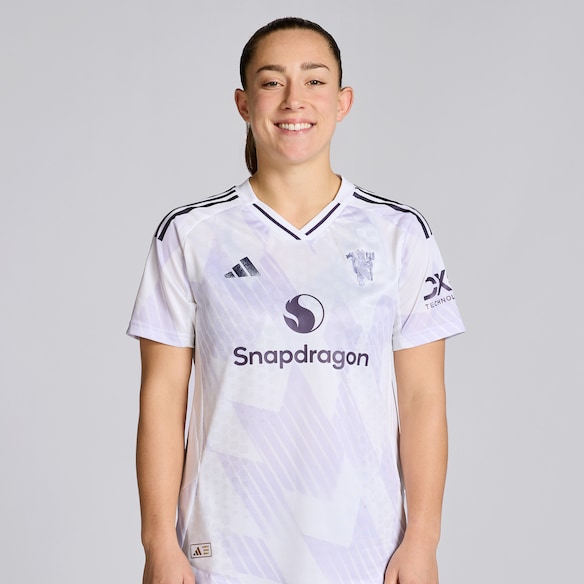 Manchester United Womens 25/26 Away Authentic Jersey 흰색