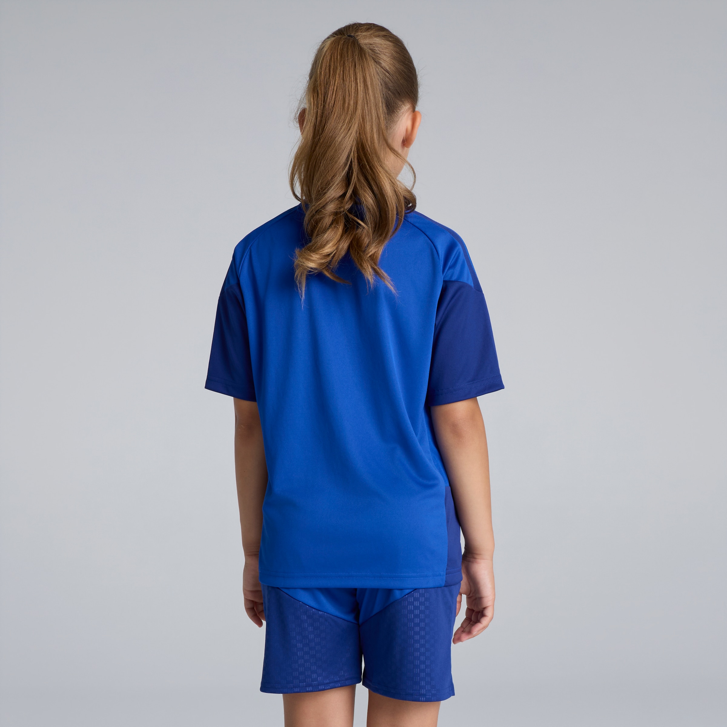 Manchester United Kids 26/27 Cup Training Tiro Jersey Blue 蓝色 细节 [2-5]