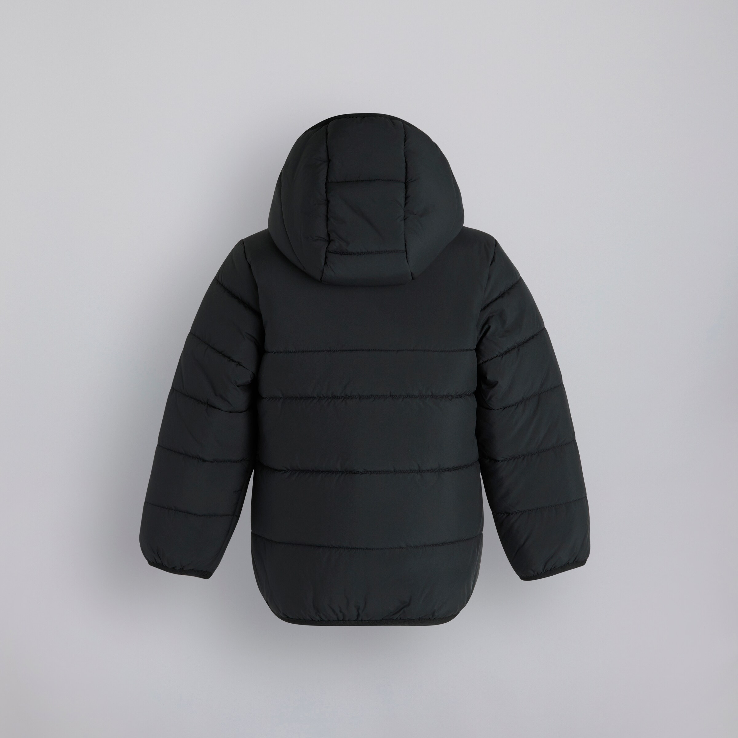 Manchester United x adidas Kids Essentials Padded Jacket Black Black Detail [2-2]