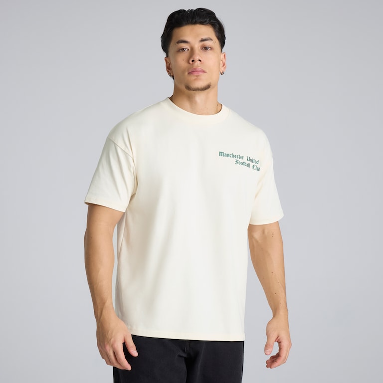 Manchester United Archive T-Shirt Cream