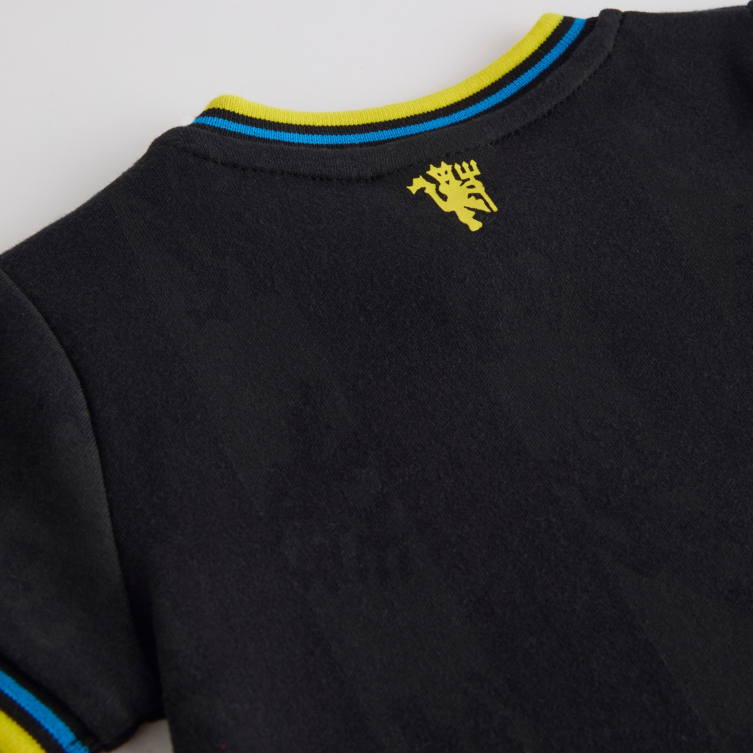 Manchester United Baby Third Romper Black Noir Détail [3-4]