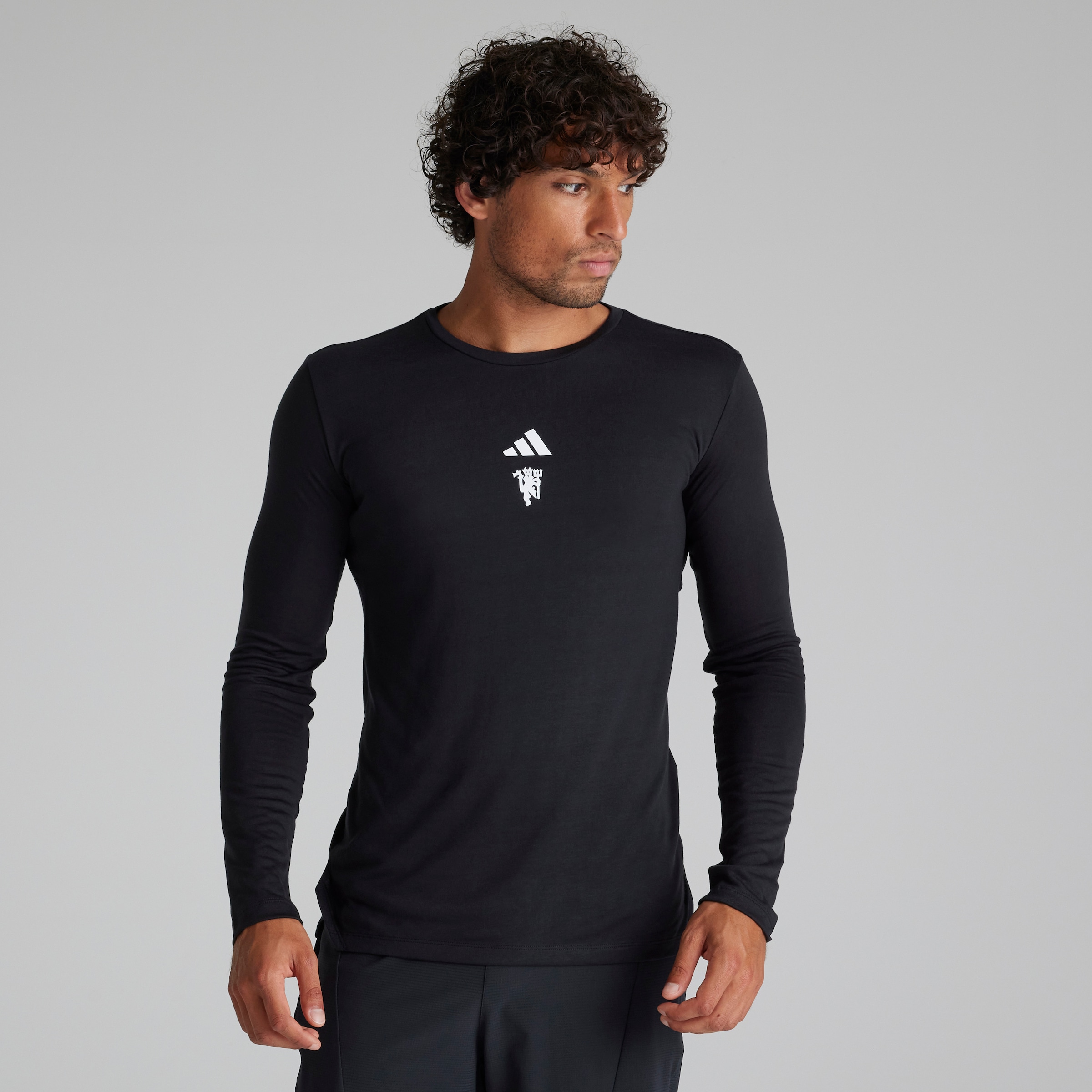 Black adidas long sleeve shirt best sale