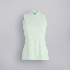 Manchester United x adidas Womens Golf Ultimate365 Tour HEAT.RDY Sleeveless Polo Shirt White