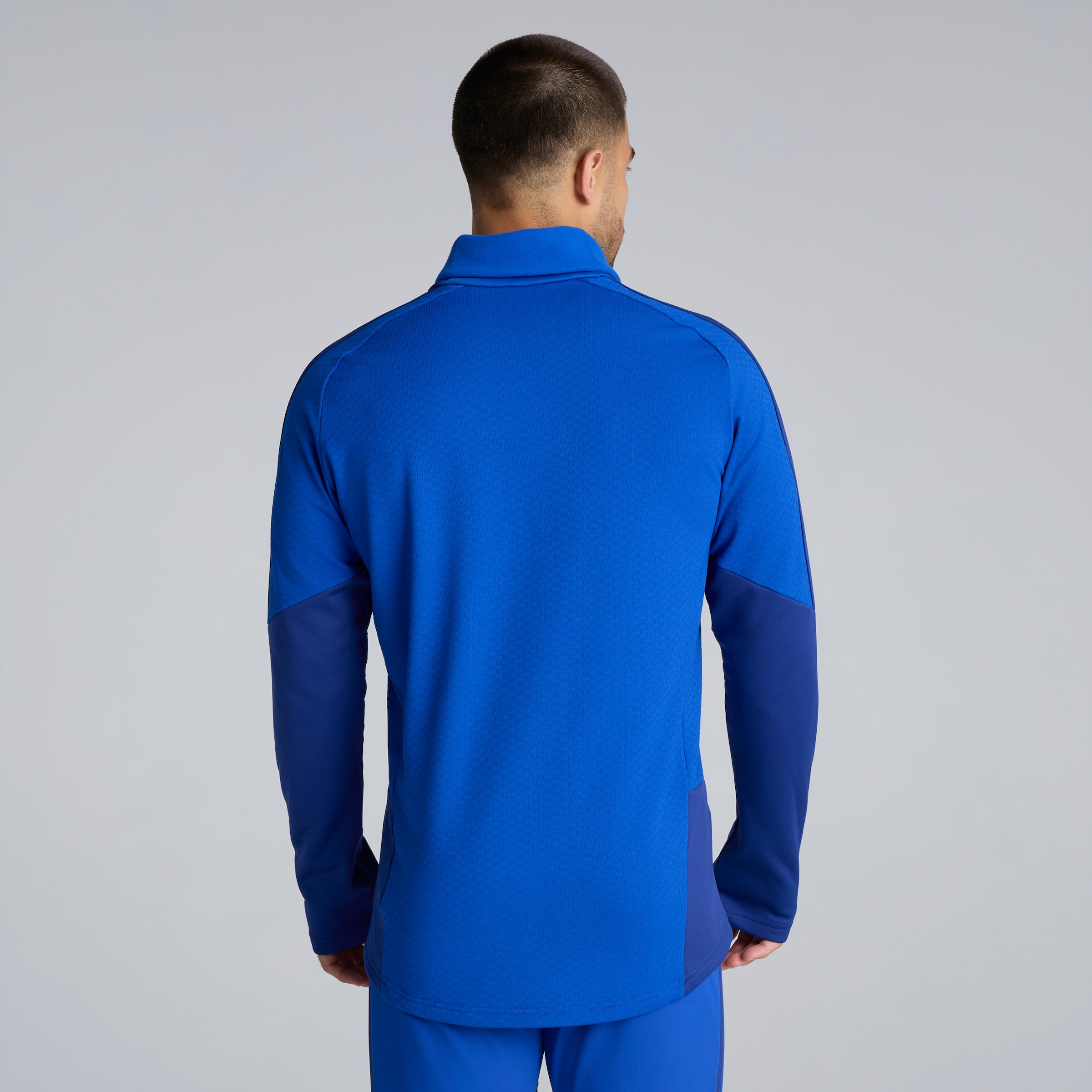Manchester United 26/27 Cup Training Tiro Authentic Warm Top Blue Bleu Détail [2-7]