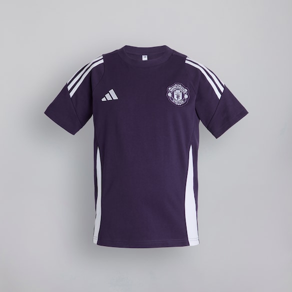 Manchester United Tiro 25 Competition Cotton T-Shirt Kids Purple