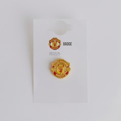 Manchester United Crest Pin Badge Red