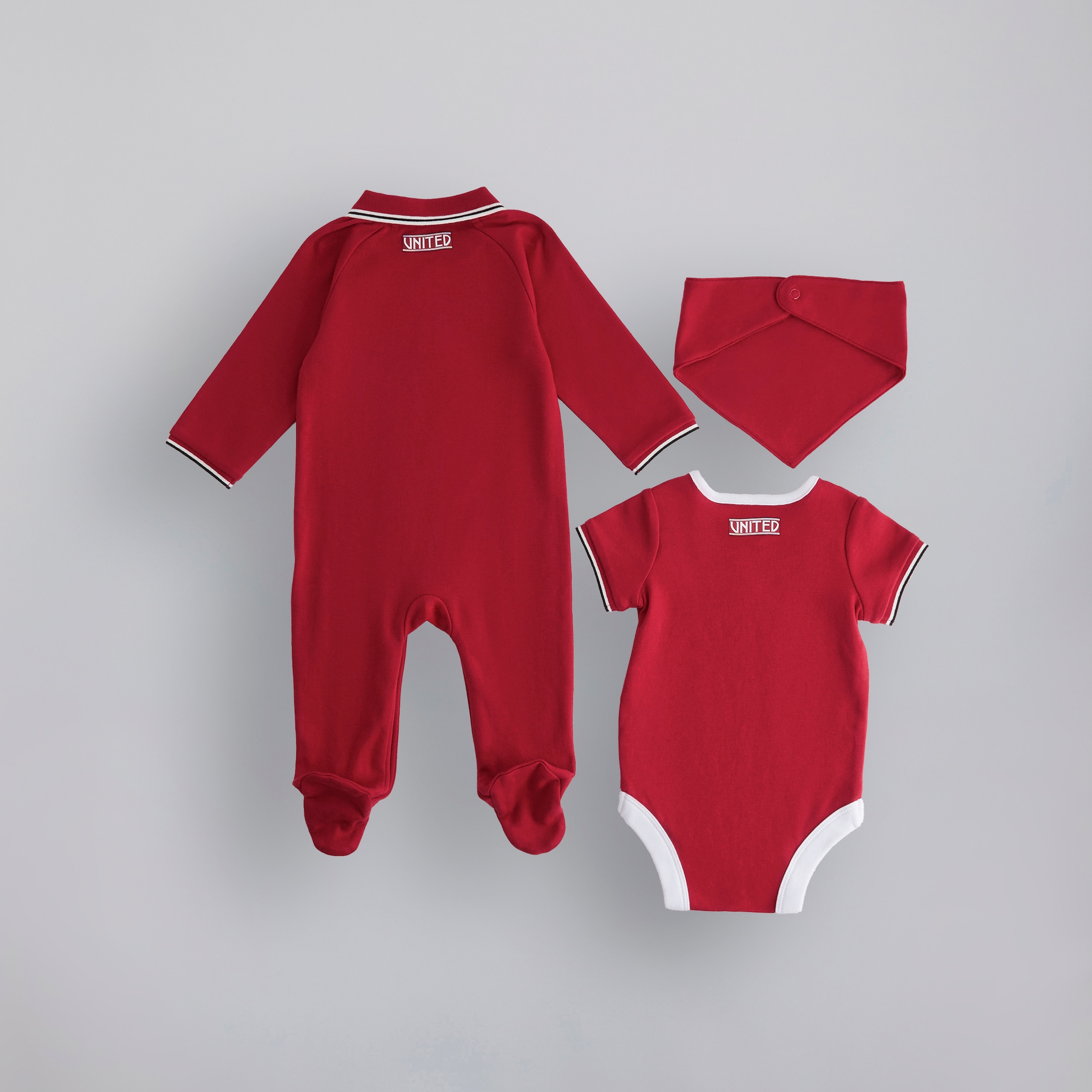 Manchester United Baby 26/27 Home Gift Set Red Red Detail [2-4]