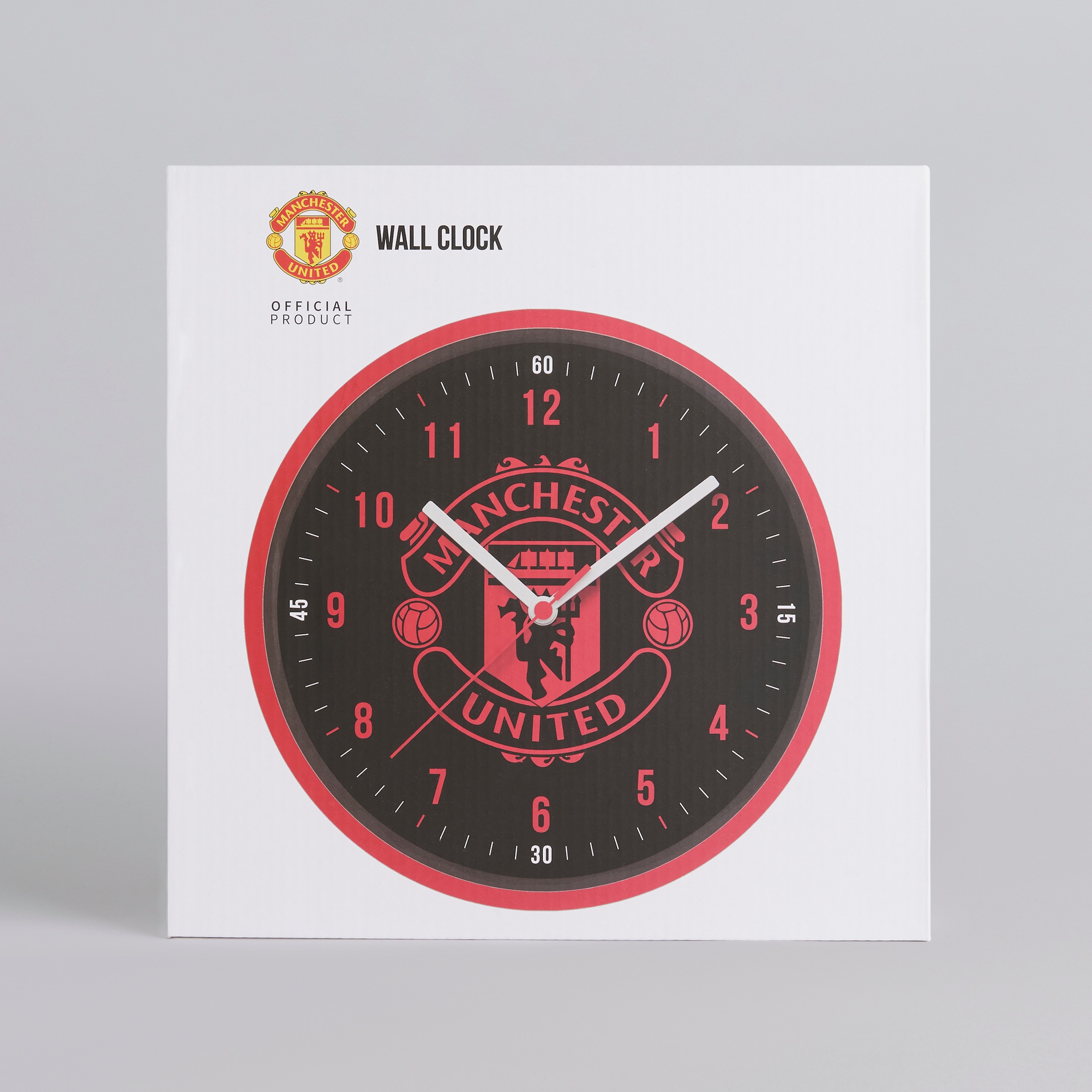 Manchester United Wall Clock Black Black Detail [2-4]