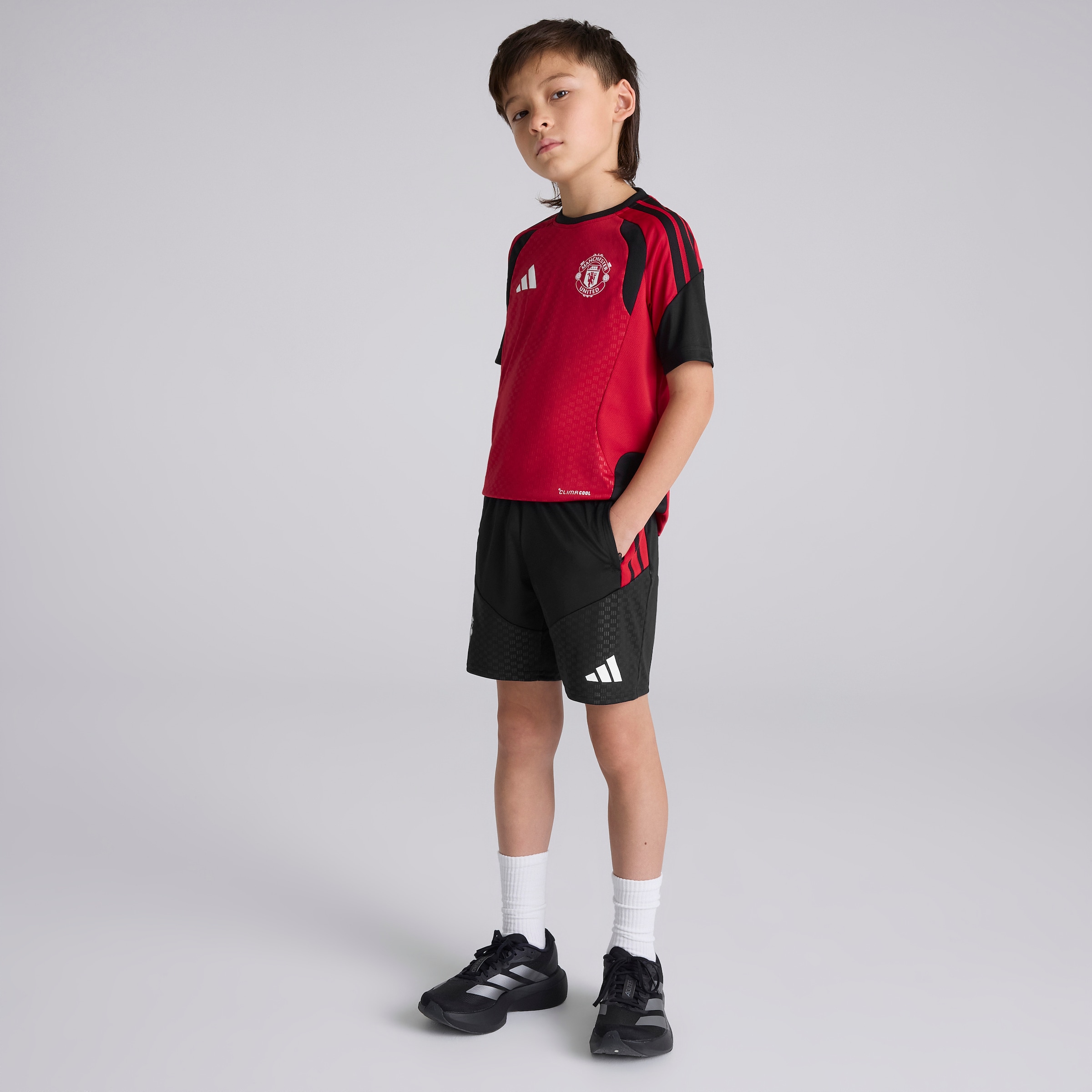 Manchester United Kids 26/27 Training Tiro Shorts Black Black Detail [3-5]