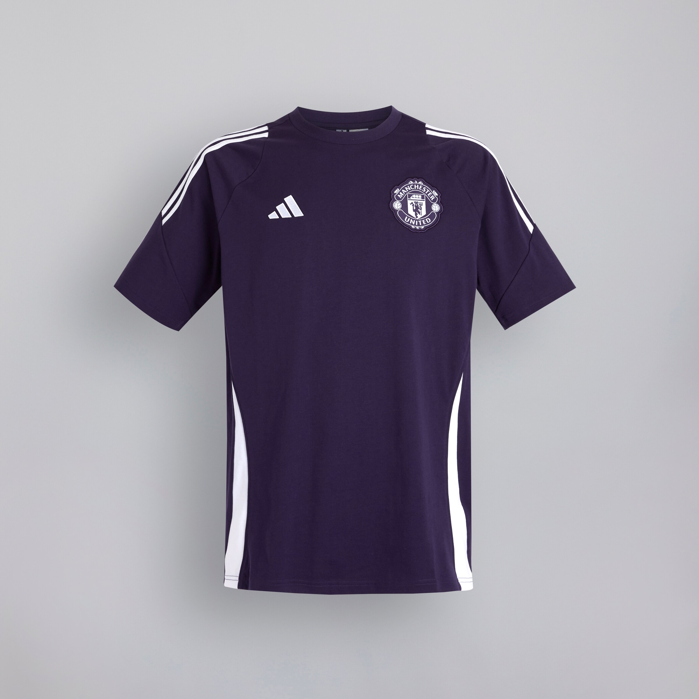 Manchester United Tiro 25 Competition Cotton T-Shirt Púrpura Detalle [6-7]