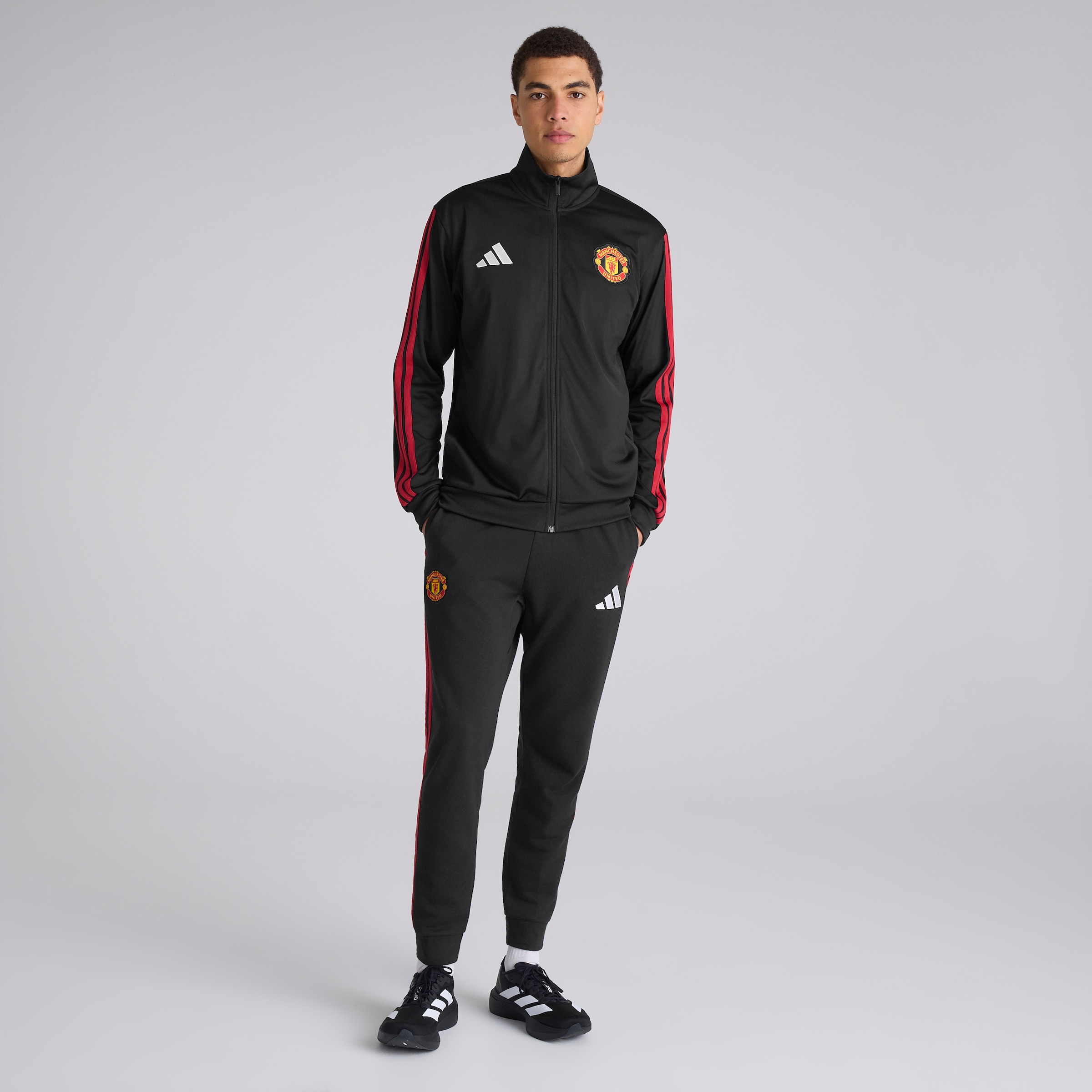 Manchester United x adidas DNA Track Top Black Black Detail [3-5]