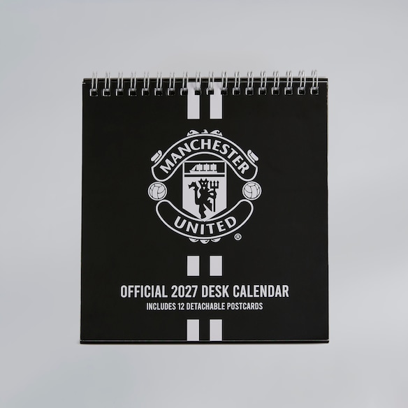 Manchester United 2027 Desk Easel Calendar Black Red