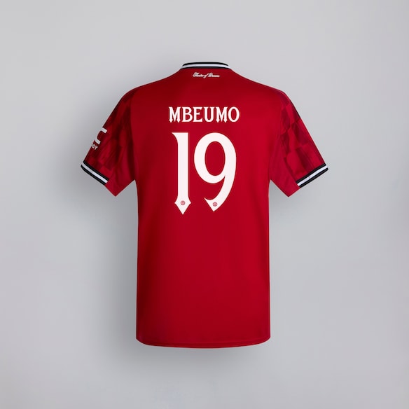 Manchester United 25/26 Home Jersey with Mbeumo 19 Club Printing Rojo