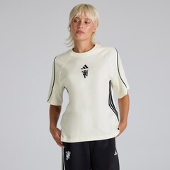 Manchester United x adidas Womens Stadium T-Shirt Cream