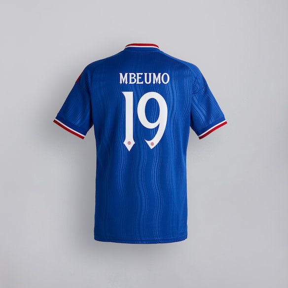 Manchester United 26/27 Away Jersey with Mbeumo 19 UCL Printing & Badge 蓝色