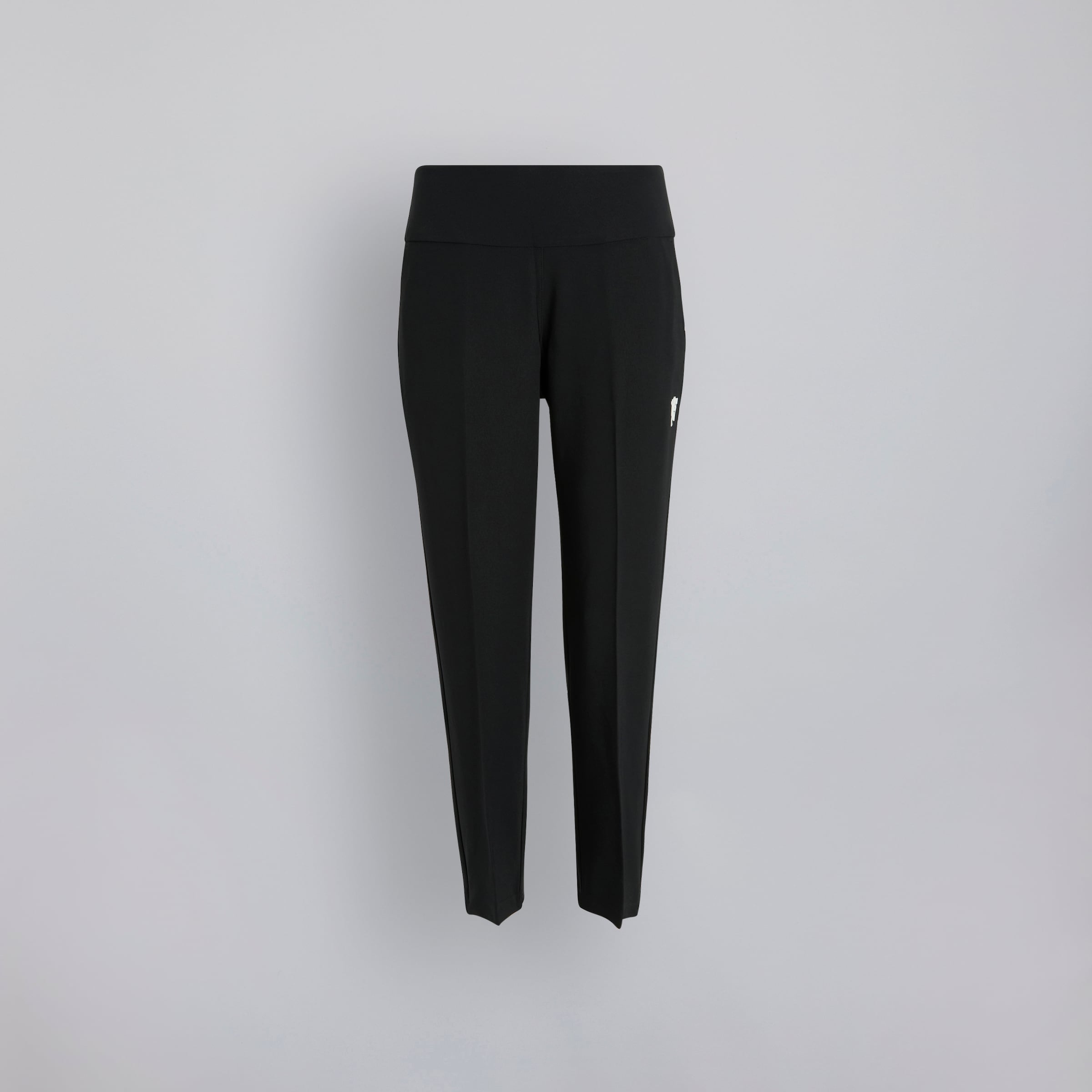 Manchester United x adidas Womens Golf Pull-On Ankle Pants Black Black Detail [1-2]