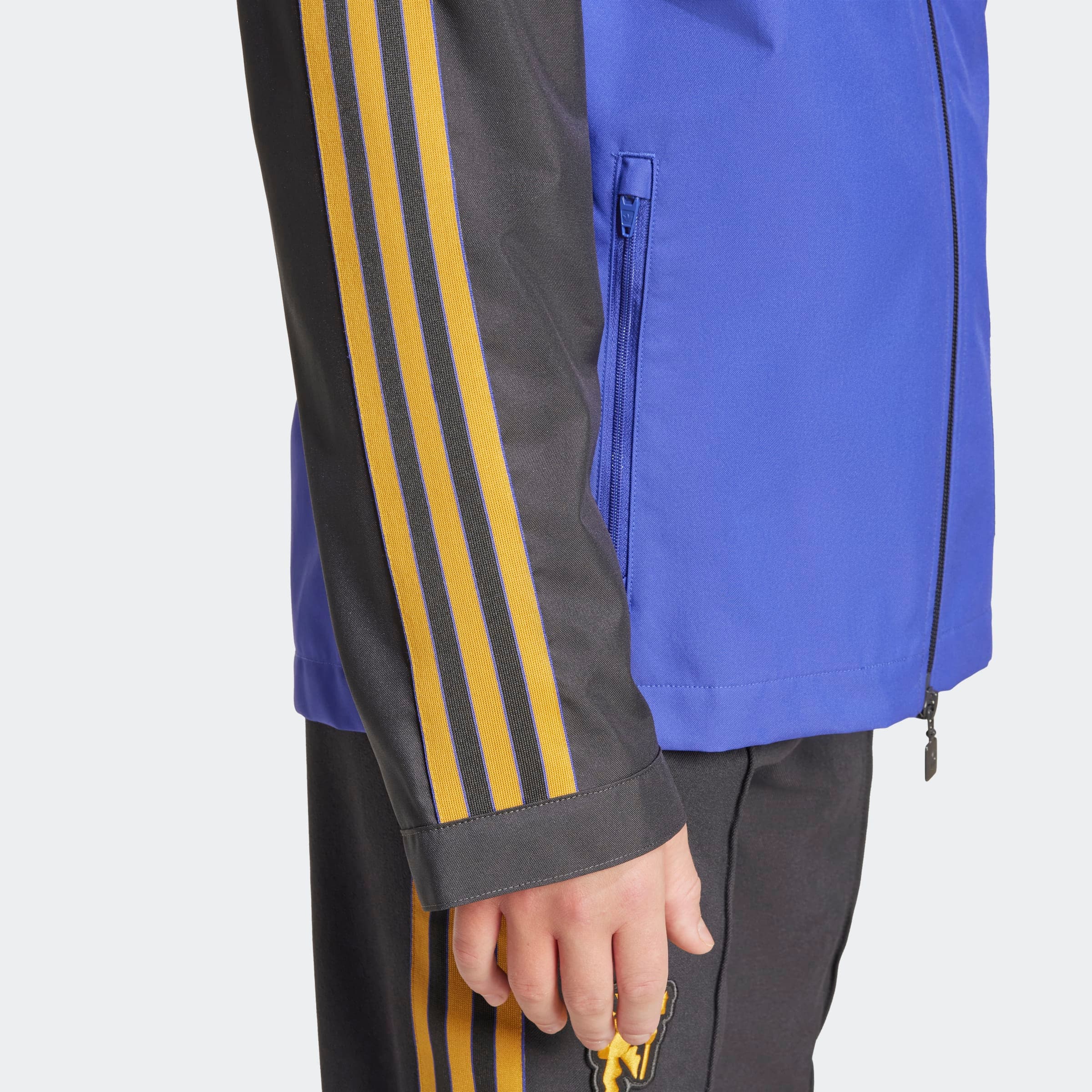 Manchester United Terrace Icons Parka Kids Noir Détail [8-8]