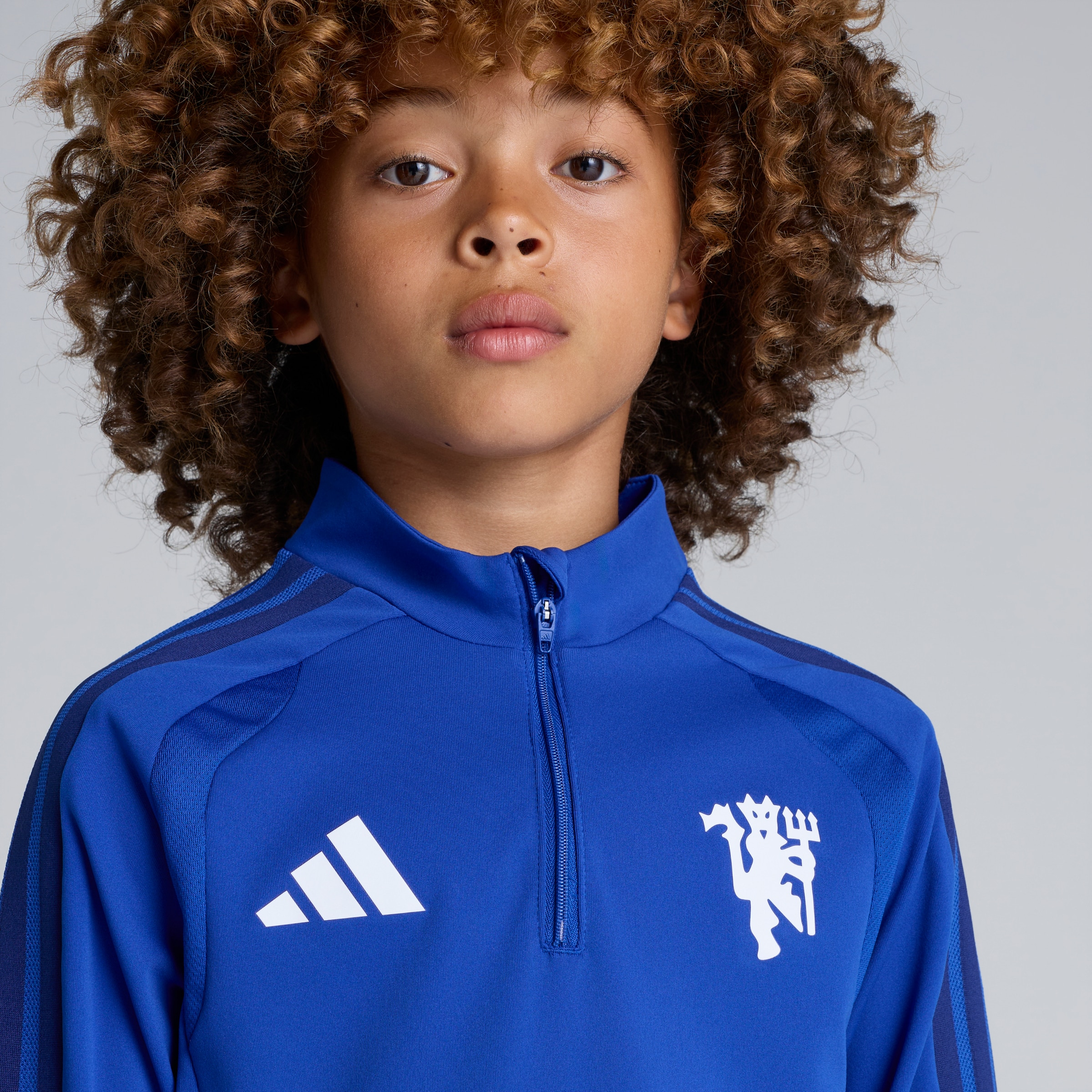 Manchester United Kids 26/27 Cup Training Tiro Top Blue 蓝色 细节 [6-6]