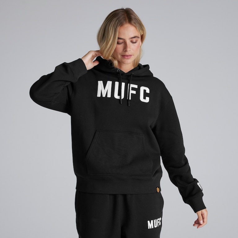 Manchester United Womens MUFC Overhead Hoodie Black