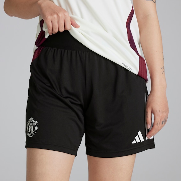 Manchester United Womens Training Tiro 24 Shorts Black Black