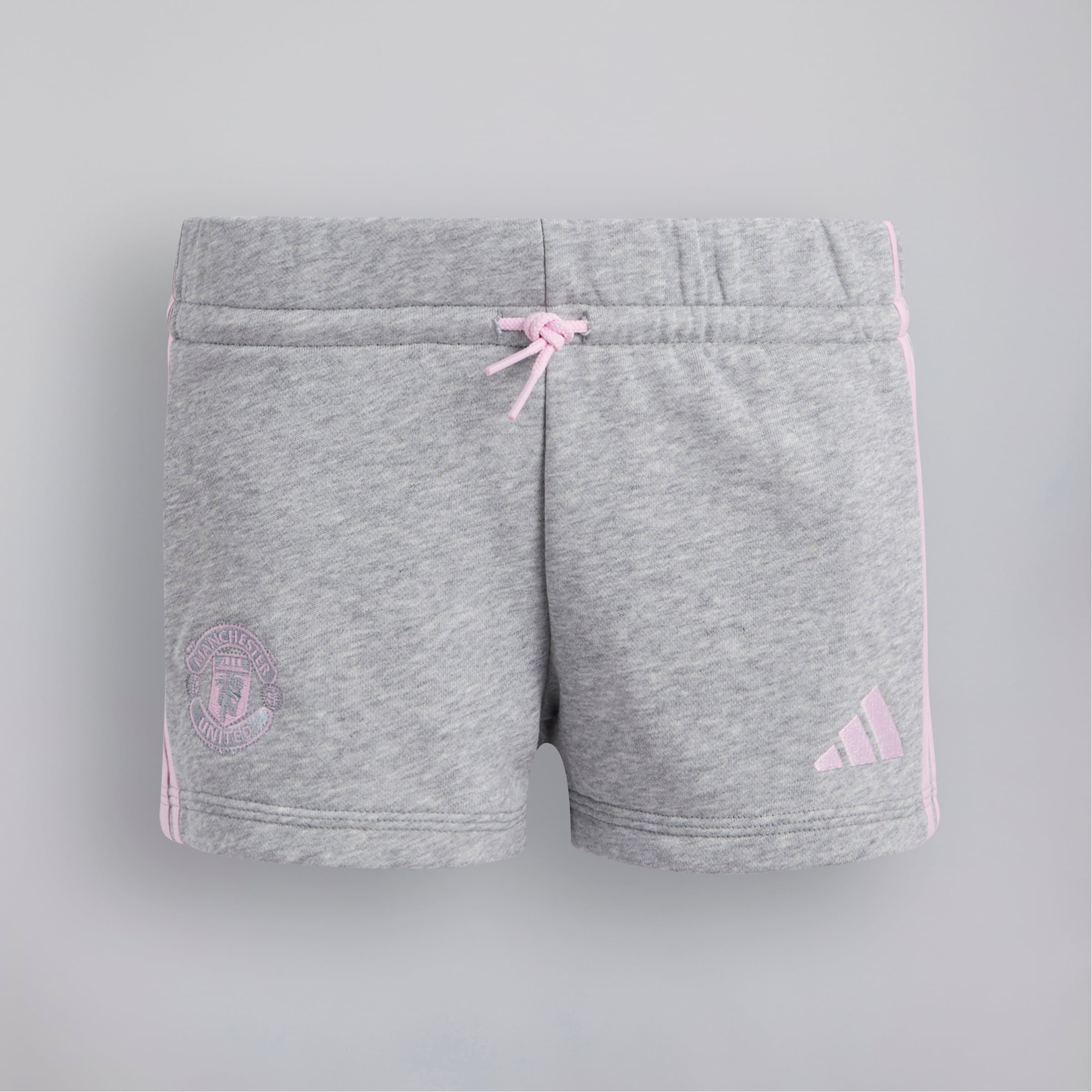 Manchester United x adidas Kids Essentials Shorts Grey Marl Grey