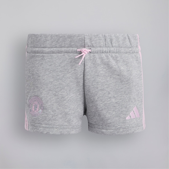 Manchester United x adidas Kids Essentials Shorts Grey Marl Grey