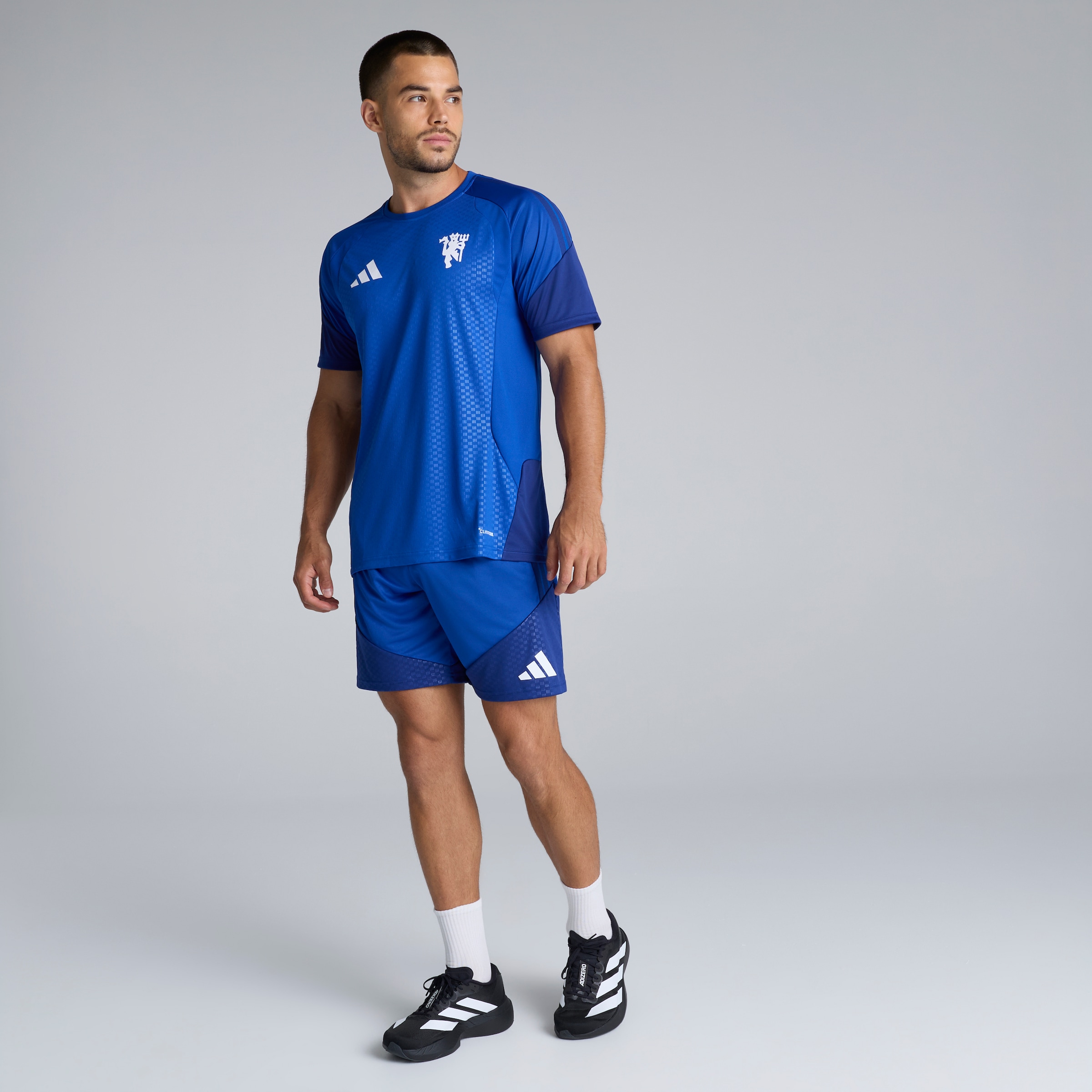 Manchester United 26/27 Cup Training Tiro Shorts Blue 蓝色 细节 [3-5]