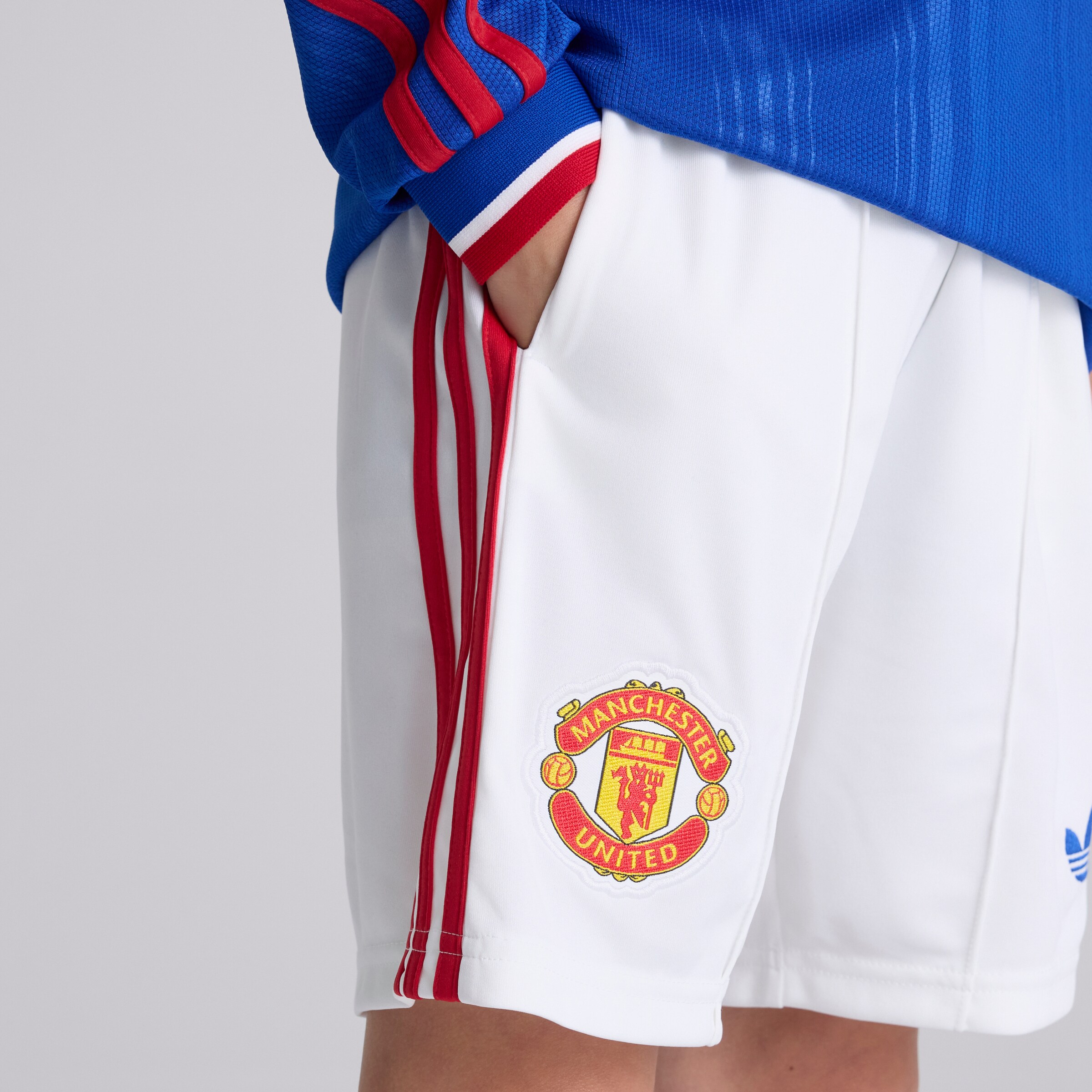 Manchester United Kids 26/27 Away Shorts White 白色 细节 [6-6]