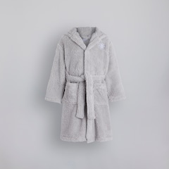 Manchester United Girls Dressing Gown Grey