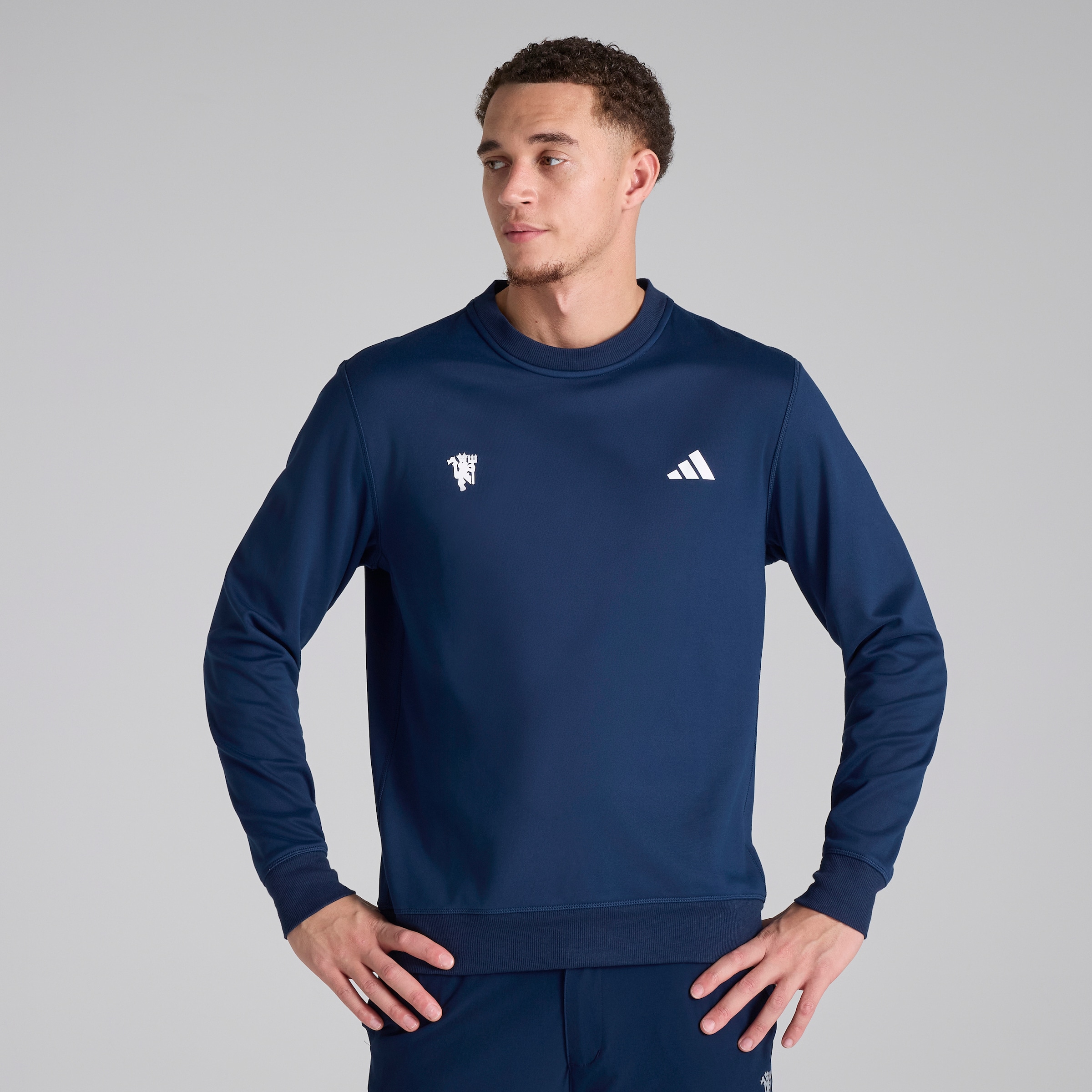 Manchester United x adidas Golf Ultimate365 Sweatshirt Navy Navy blue