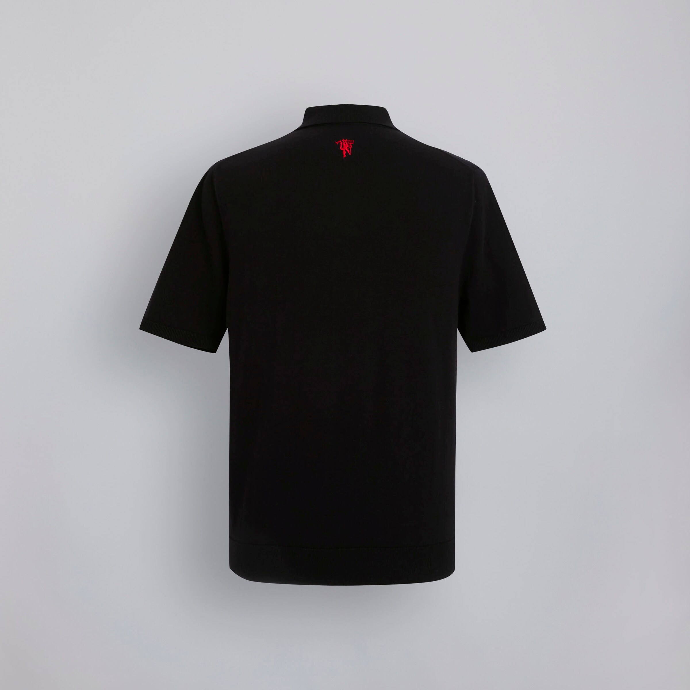 Buy Manchester United x Paul Smith Mens Knitted Long Sleeve Polo Black Manchester United Store