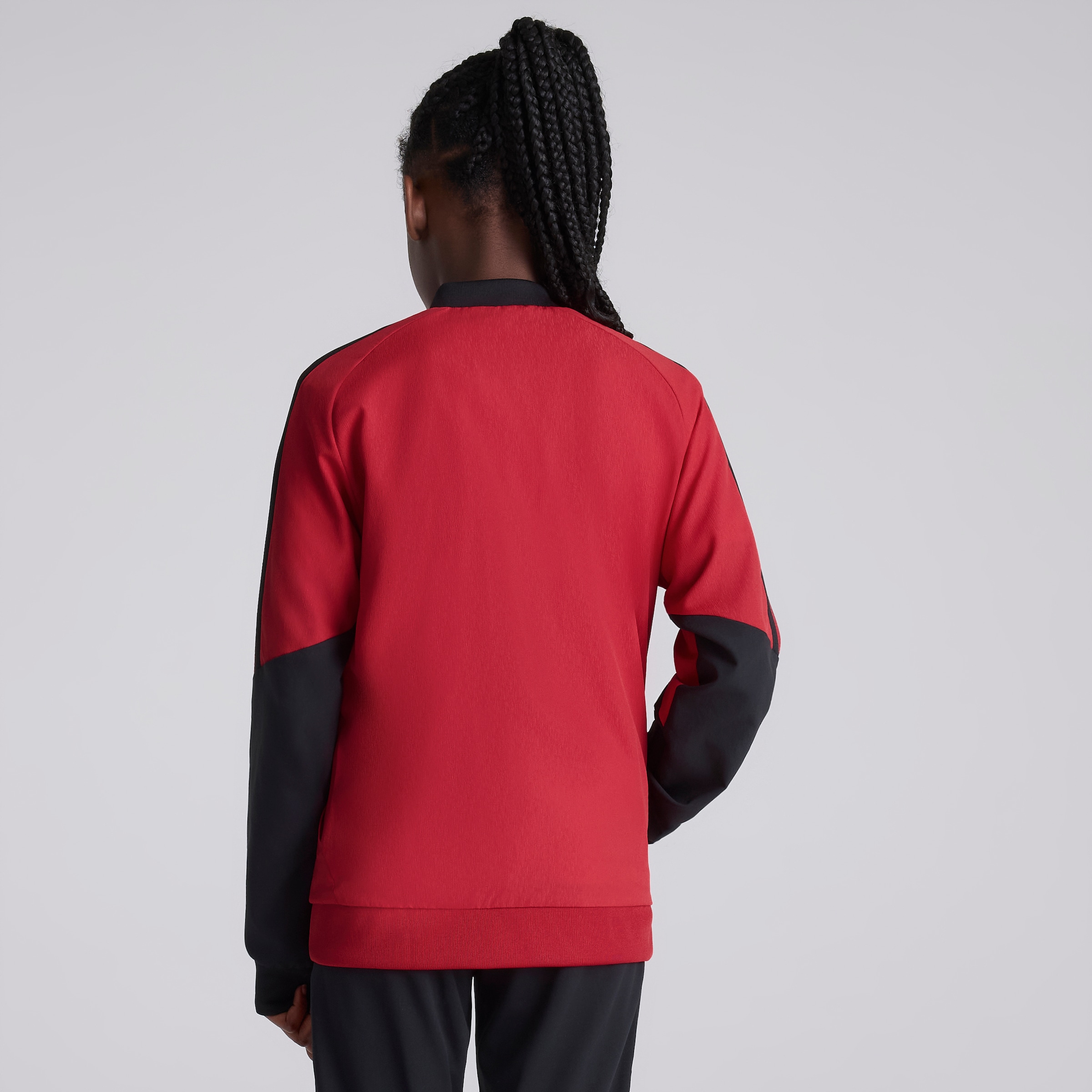 Manchester United Kids 26/27 Training Tiro Presentation Jacket Red Red Detail [2-5]