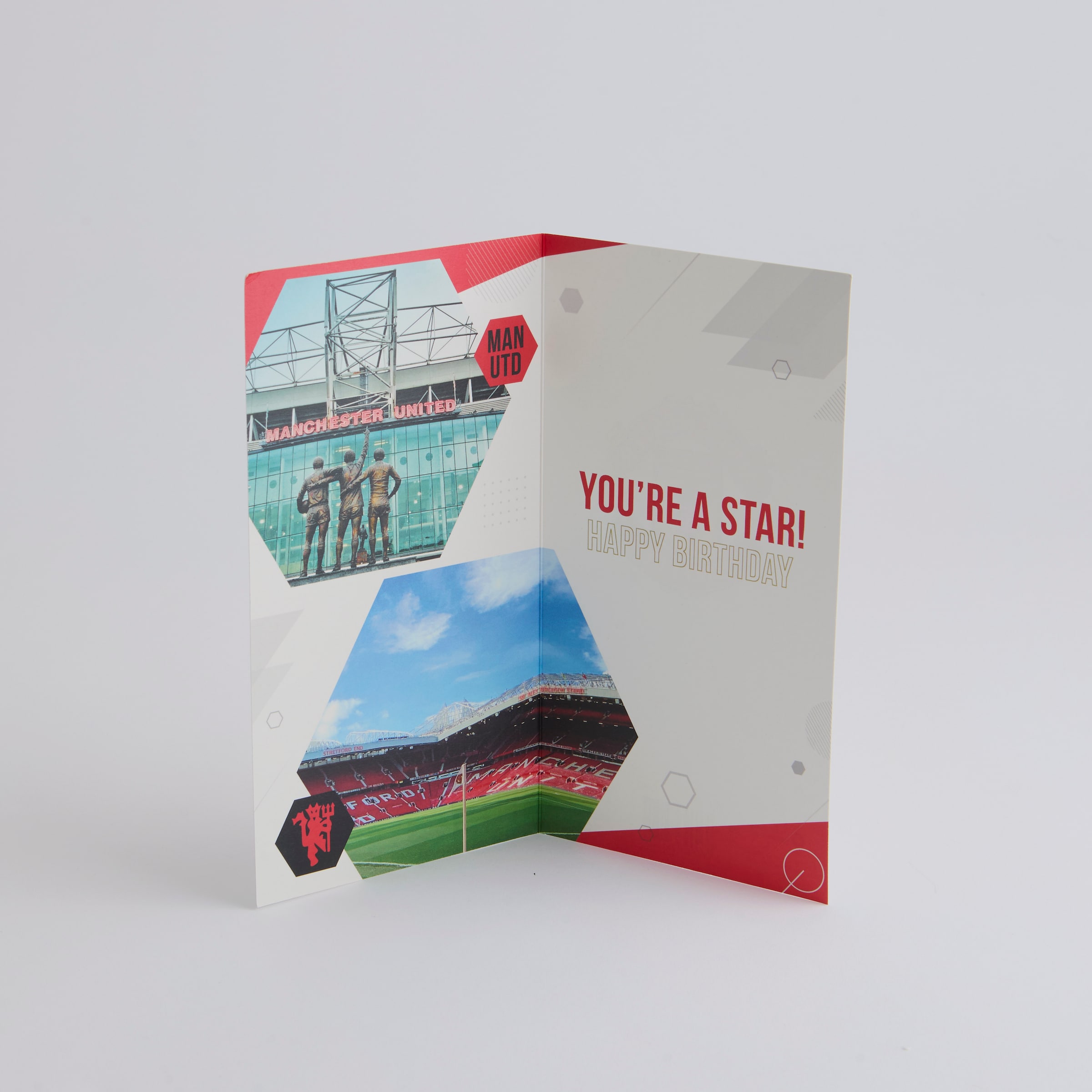 Manchester United Son Birthday Card Red Red Detail [3-4]