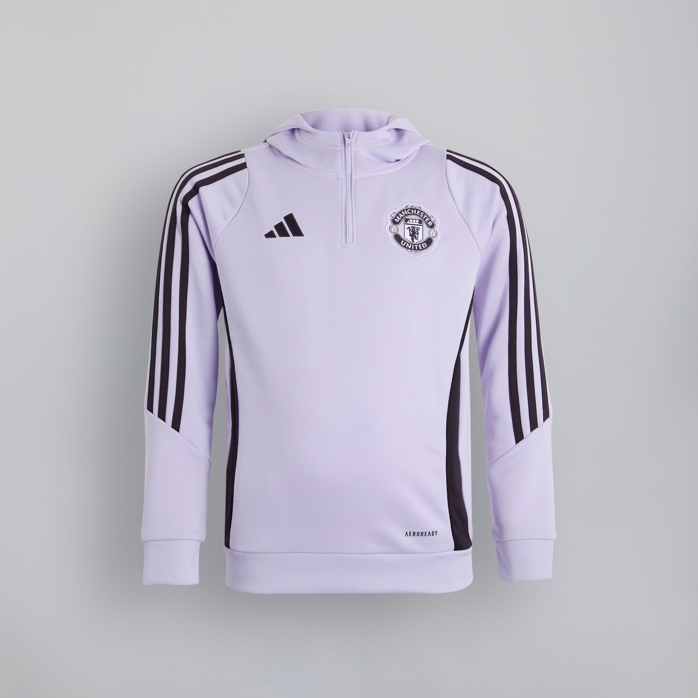 Manchester United Tiro 25 Competition Training Hoodie Kids Purple