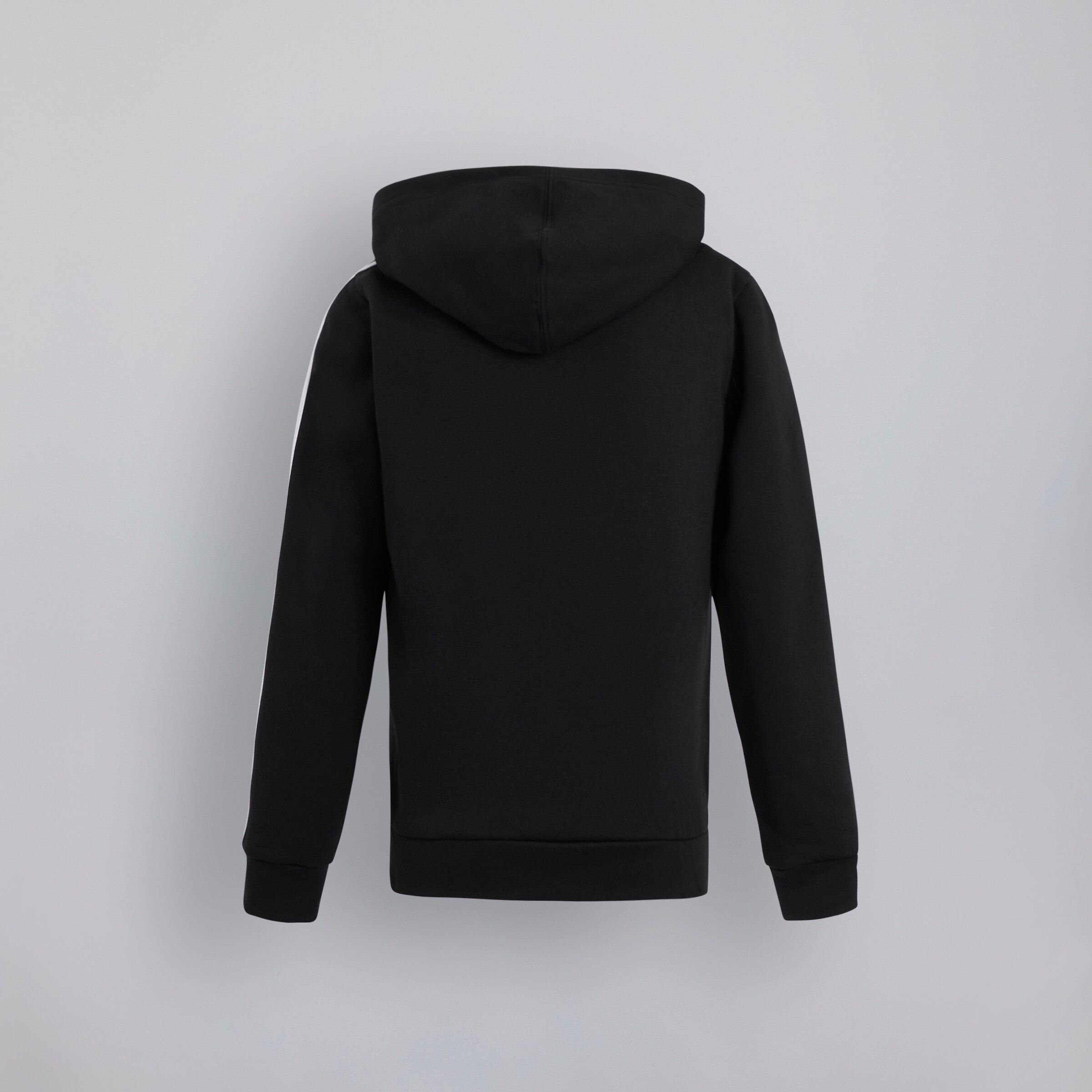 Manchester United x adidas Kids Tiberio 3-Stripes Colourblock Fleece Tracksuit Black/Grey Black Detail [3-4]