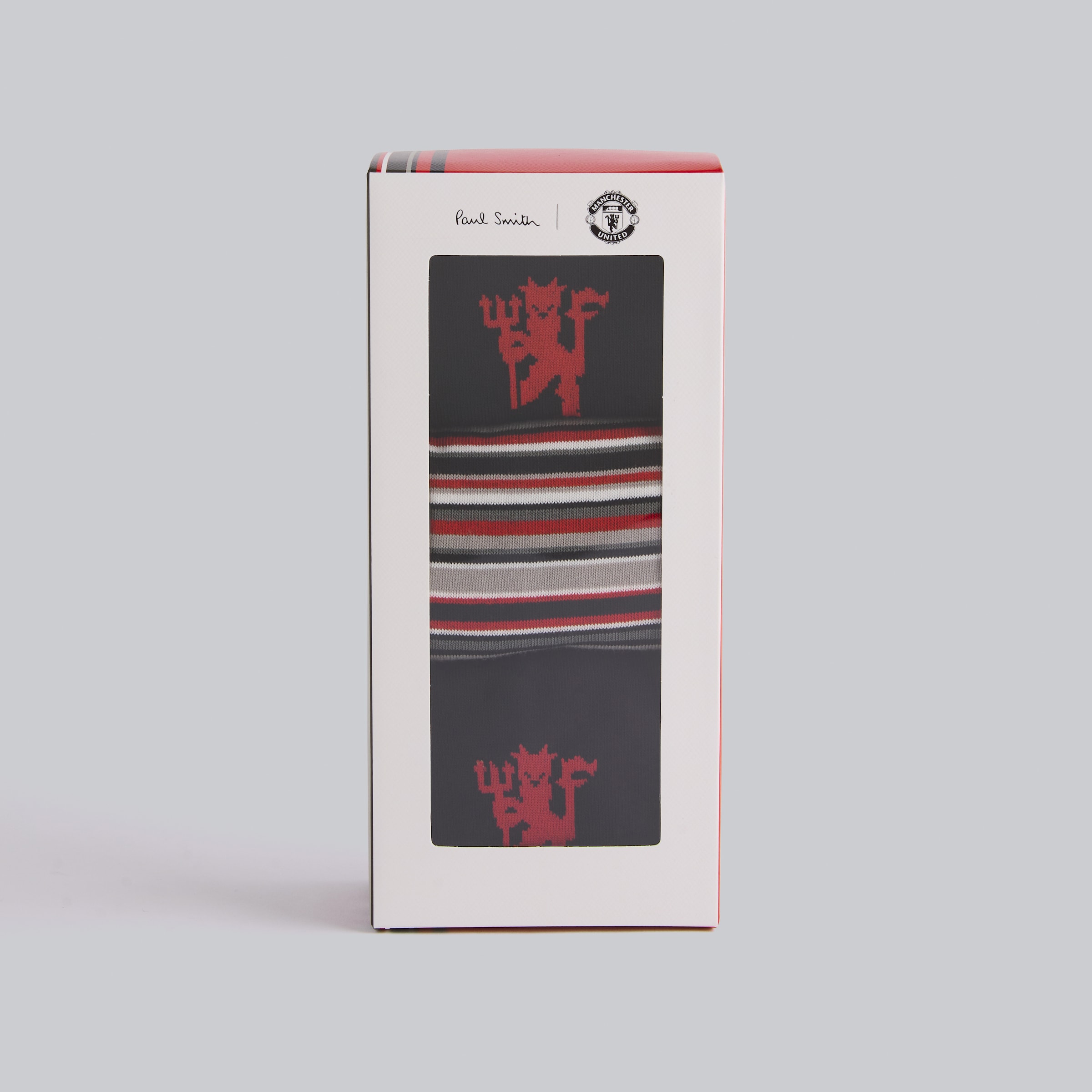 Manchester United x Paul Smith 3 Pack Socks Black & Multi Noir Détail [3-6]