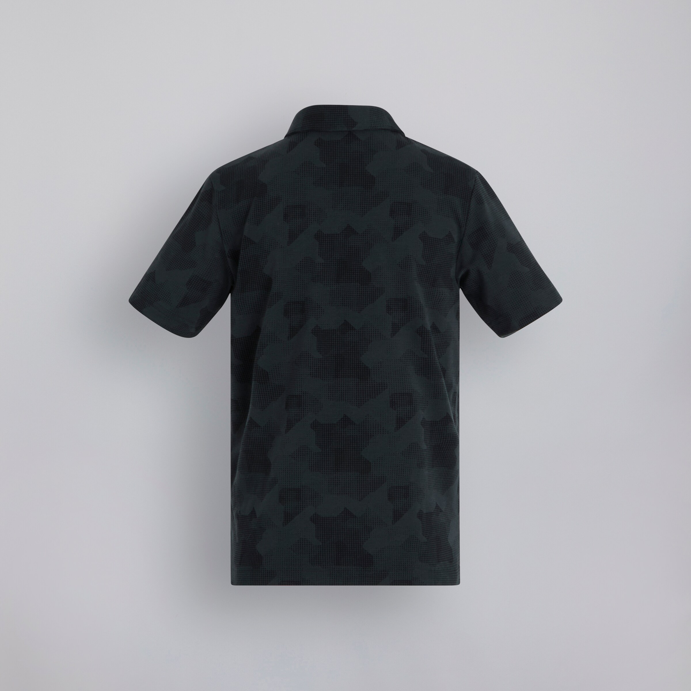 Manchester United x adidas Kids Golf Printed Scripted Polo Shirt Black Noir Détail [2-2]