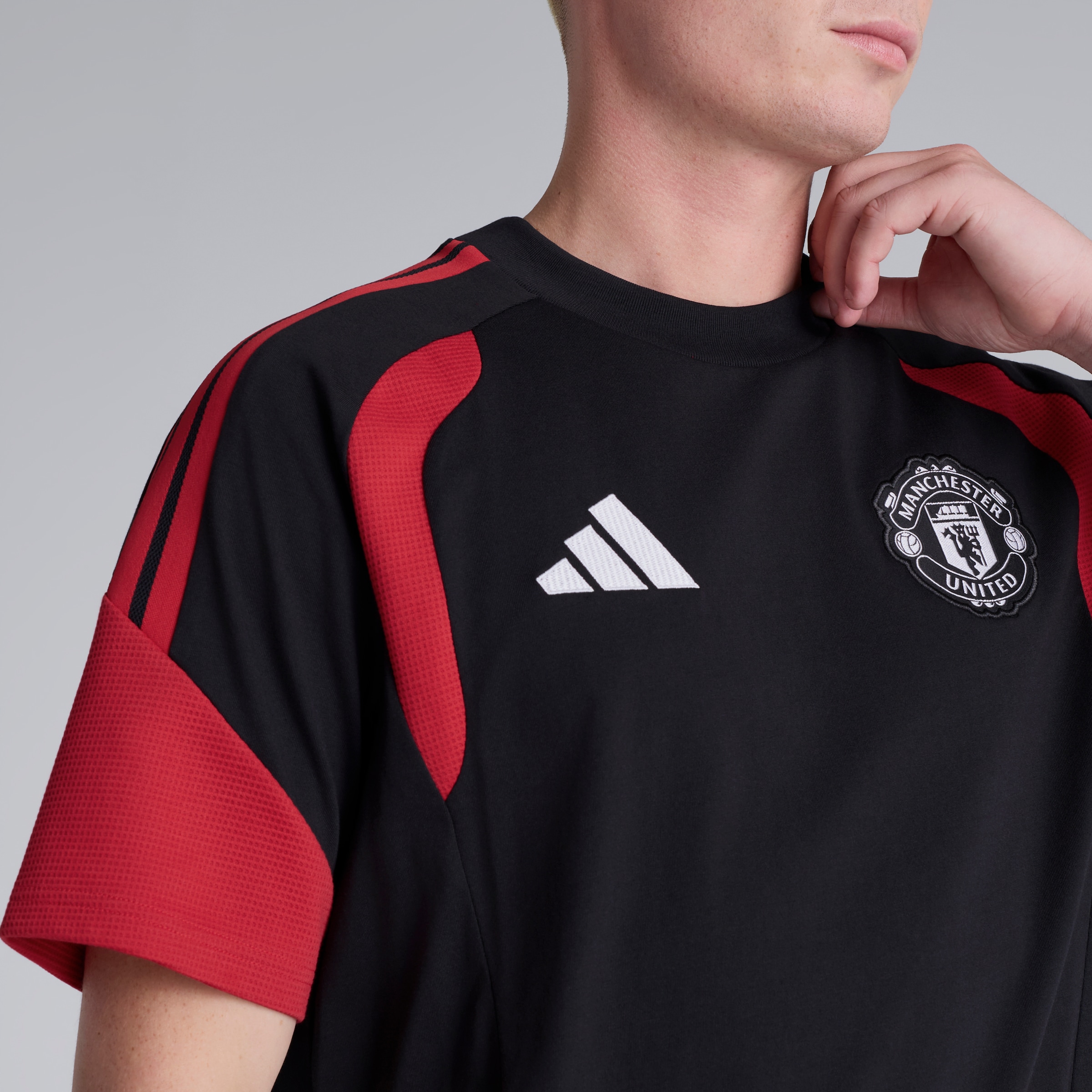 Manchester United 26/27 Training Tiro T-Shirt Black Black Detail [5-5]