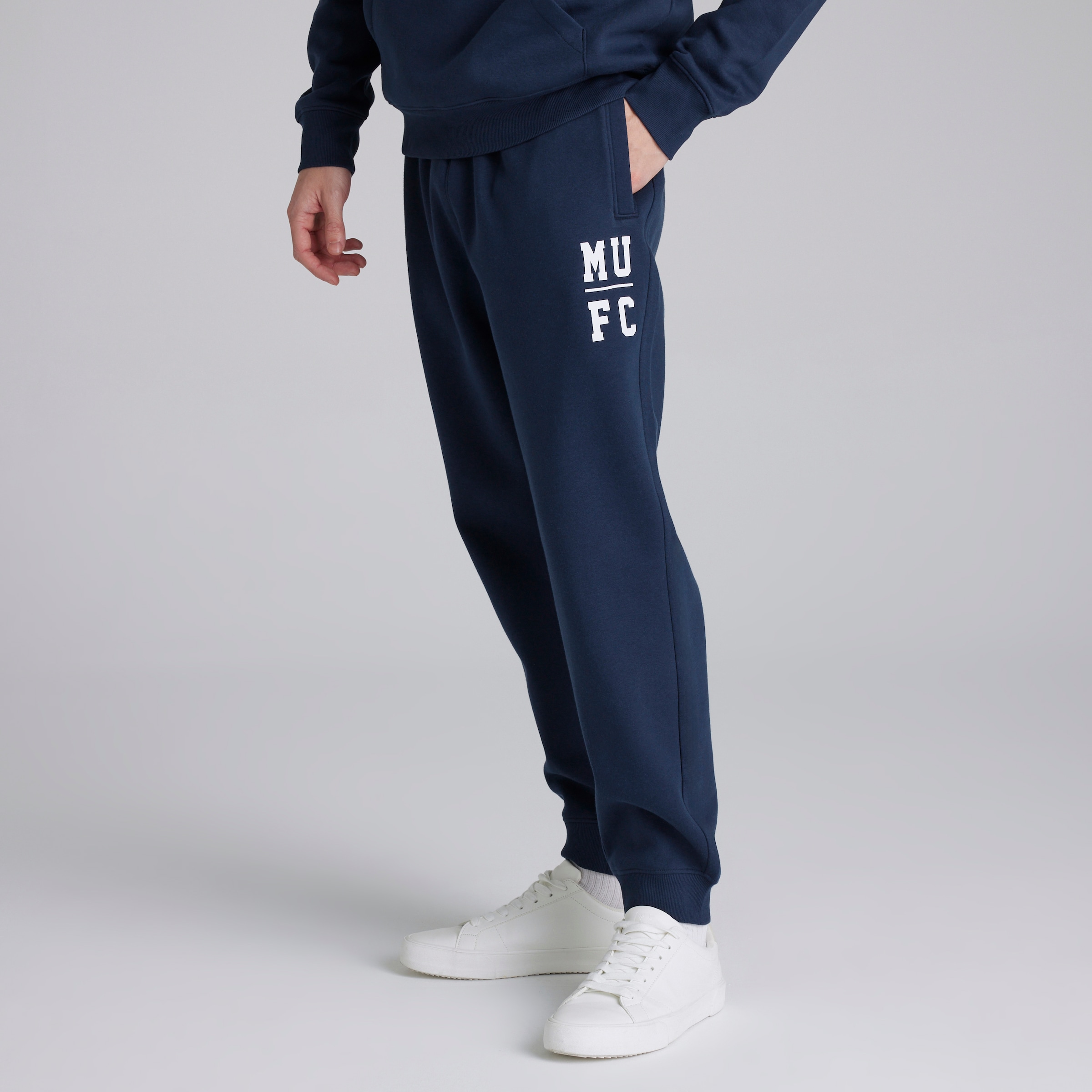Manchester United Varsity Print Joggers Navy Navy blue