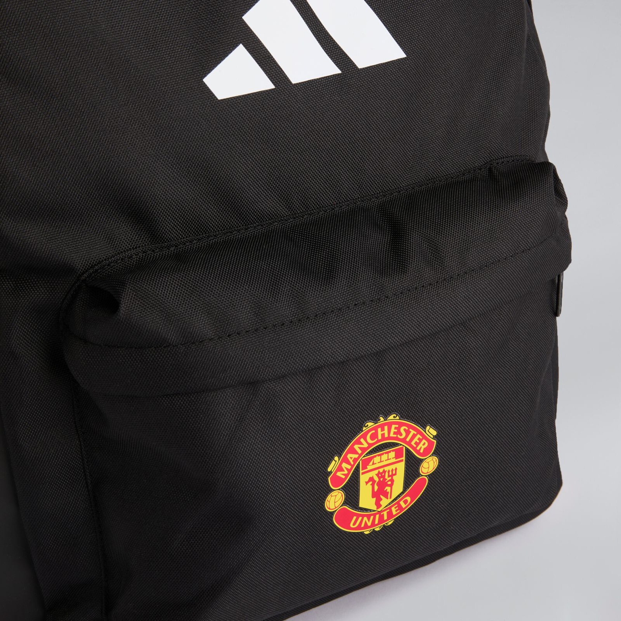 Manchester United x adidas Classic 3 Bars Backpack Black Black Detail [4-4]