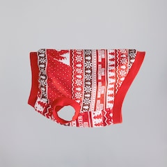 Manchester United Pet Christmas Fairisle Pyjama Red