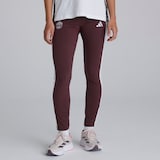 Manchester United x adidas Womens Essentials 3-Stripes Cotton Leggings Burgundy