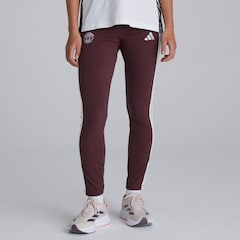 Manchester United x adidas Womens Essentials 3-Stripes Cotton Leggings Burgundy