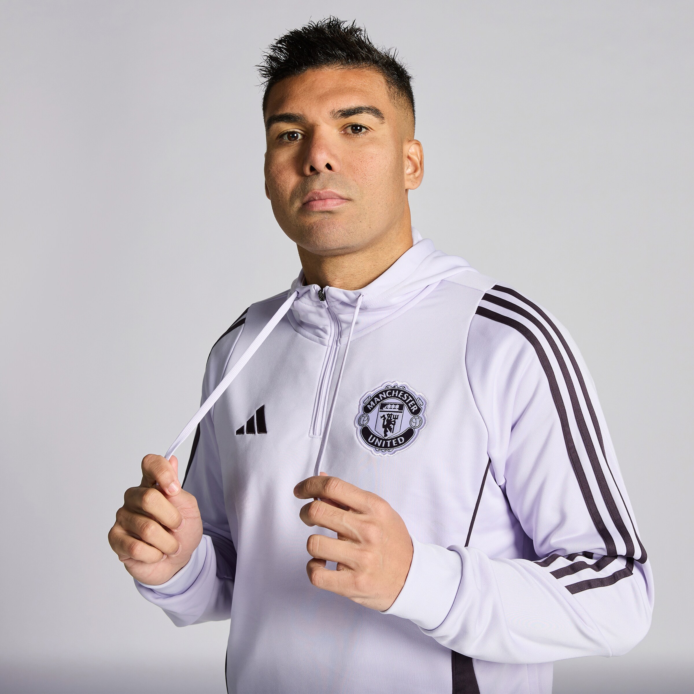 Manchester United Tiro 25 Competition Training Hoodie Purple Detail [5-5]